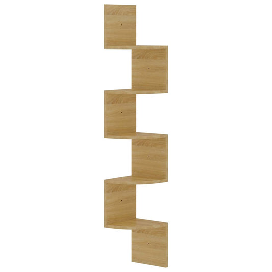 Wall Corner Shelf | Sonoma oak | Engineered wood | Medium