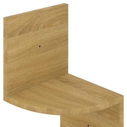 Wall Corner Shelf Sonoma Oak 19x19x123 cm Engineered Wood