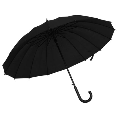 Umbrella | Black | 190T PG, Fibreglass, Metal | Standard | Portable