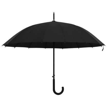 Umbrella | Black | 190T PG, Fibreglass, Metal | Standard | Portable