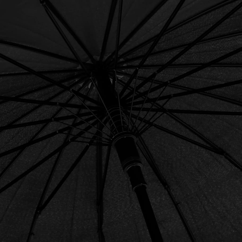 Umbrella | Black | 190T PG, Fibreglass, Metal | Standard | Portable