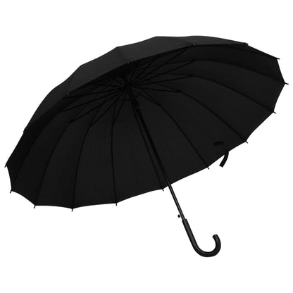 Umbrella | Black | 190T PG fabric, metal pole, fiberglass ribs | Medium