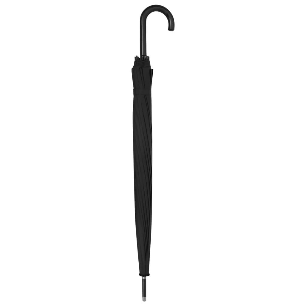 Umbrella | Black | 190T PG fabric, metal pole, fiberglass ribs | Medium