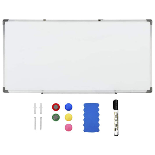 150737 vidaXL Magnetic Whiteboard White 110x60 cm Steel