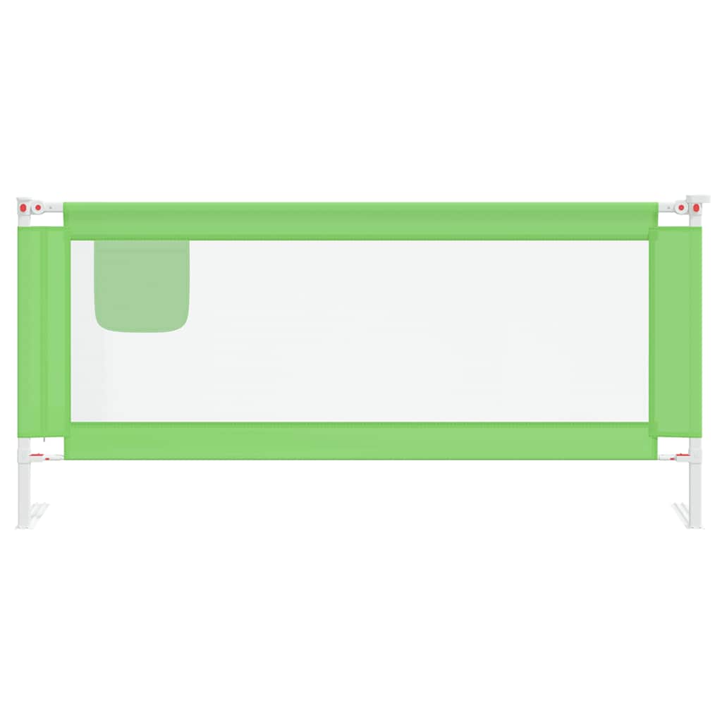 Toddler Safety Bed Rail Green 200x25 cm Fabric