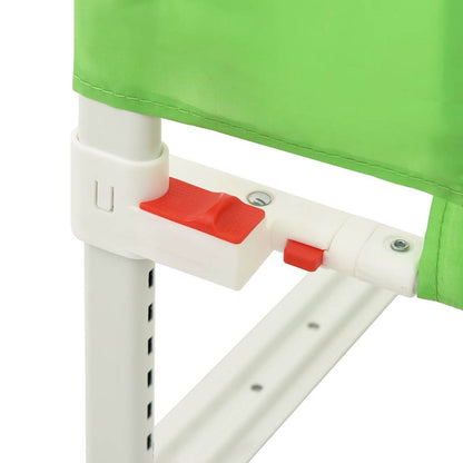 Toddler Safety Bed Rail Green 200x25 cm Fabric