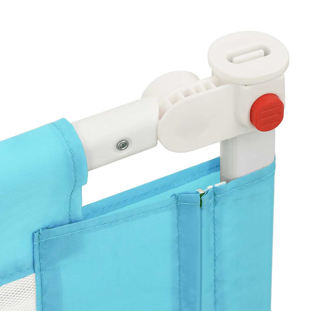 Toddler Safety Bed Rail Blue 150x25 cm Fabric