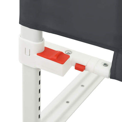 Toddler Safety Bed Rail Dark Grey 160x25 cm Fabric