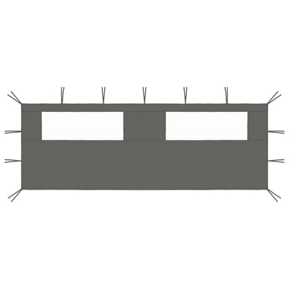 Gazebo Sidewall with Windows 6x2 m Anthracite