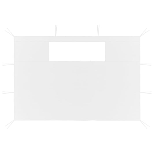 Gazebo Sidewalls with Windows 2 pcs White