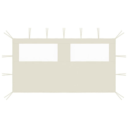Gazebo Sidewall with Windows 4x2 m Cream