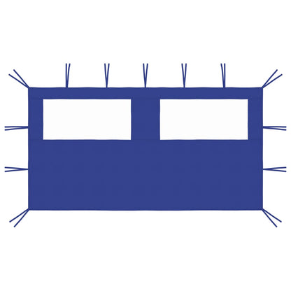 Gazebo Sidewall with Windows 4x2 m Blue