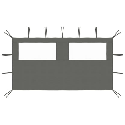 Gazebo Sidewall with Windows 4x2 m Anthracite