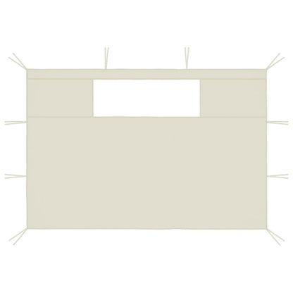 Gazebo Sidewalls with Windows 2 pcs Cream