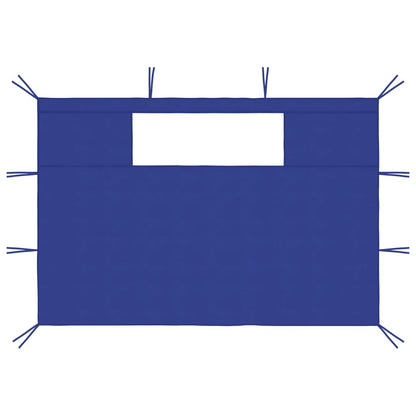 Gazebo Sidewalls with Windows 2 pcs Blue