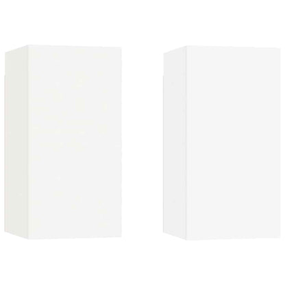 TV Cabinets 2 pcs White 30.5x30x60 cm Engineered Wood