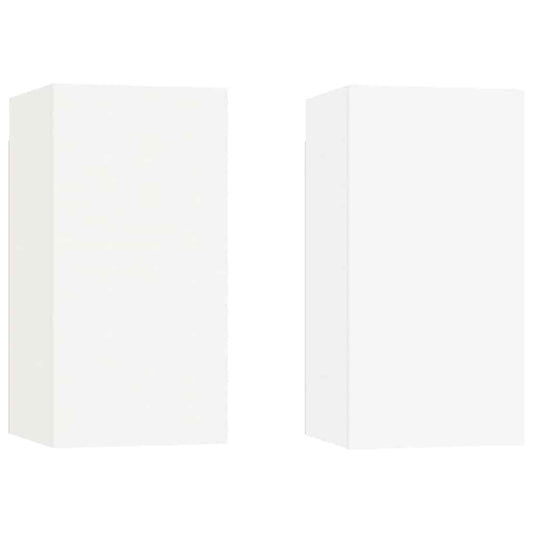 TV Cabinets 2 pcs White 30.5x30x60 cm Engineered Wood