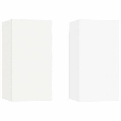 803327 vidaXL 2 Piece TV Cabinet Set White 30,5x30x60 cm Engineered Wood
