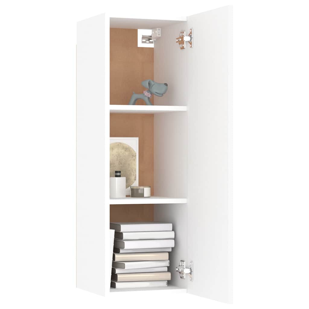 803344 vidaXL TV Cabinet White 30,5x30x90 cm Engineered Wood
