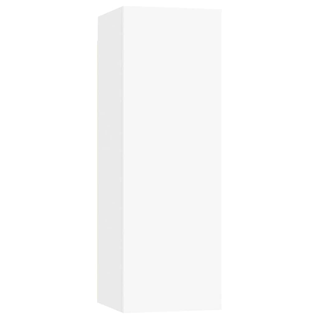 TV Cabinets 2 pcs White 30.5x30x90 cm Engineered Wood