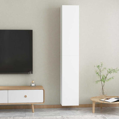 803345 vidaXL 2 Piece TV Cabinet Set White 30,5x30x90 cm Engineered Wood
