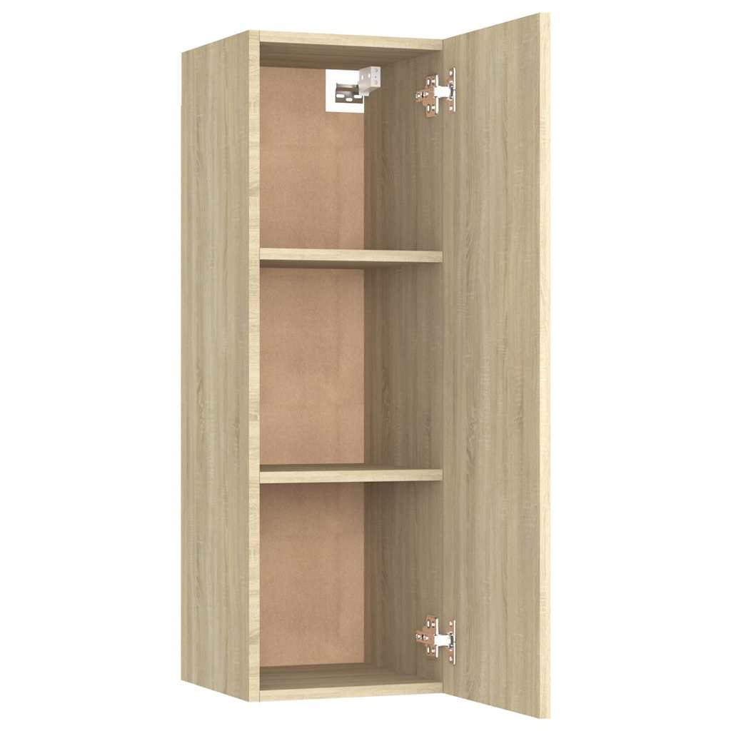 803351 vidaXL 2 Piece TV Cabinet Set Sonoma Oak 30,5x30x90 cm Engineered Wood