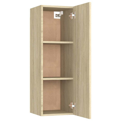 803351 vidaXL 2 Piece TV Cabinet Set Sonoma Oak 30,5x30x90 cm Engineered Wood