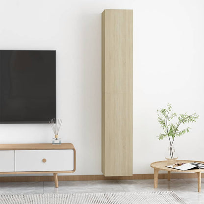 TV Cabinets 2 pcs Sonoma Oak 30.5x30x90 cm Engineered Wood