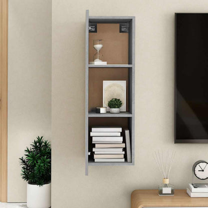 803352 vidaXL TV Cabinet Concrete Grey 30,5x30x90 cm Engineered Wood