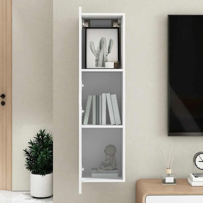 803362 vidaXL TV Cabinet White 30,5x30x110 cm Engineered Wood