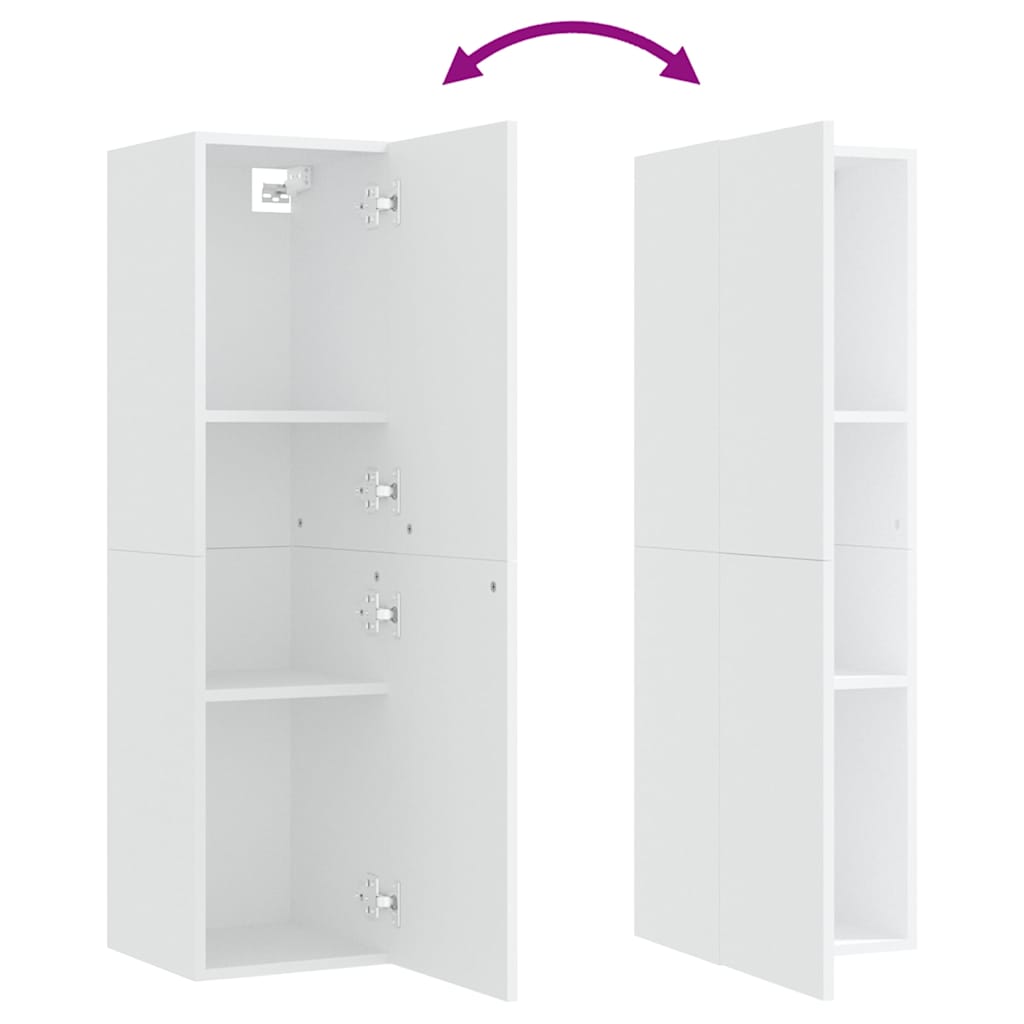 803362 vidaXL TV Cabinet White 30,5x30x110 cm Engineered Wood