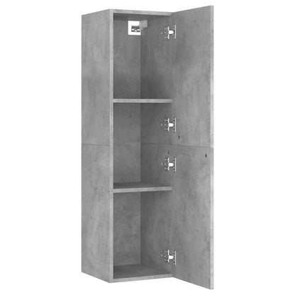 803370 vidaXL TV Cabinet Concrete Grey 30,5x30x110 cm Engineered Wood