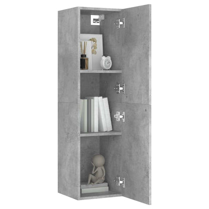 803370 vidaXL TV Cabinet Concrete Grey 30,5x30x110 cm Engineered Wood