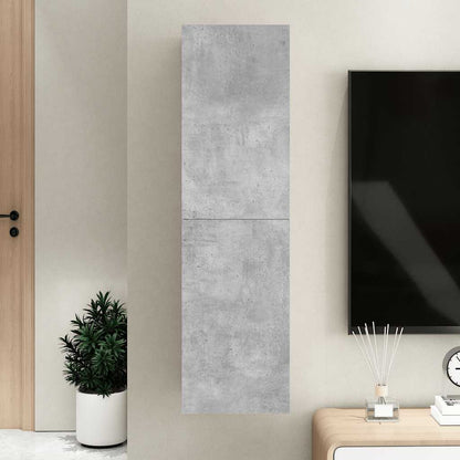 803370 vidaXL TV Cabinet Concrete Grey 30,5x30x110 cm Engineered Wood