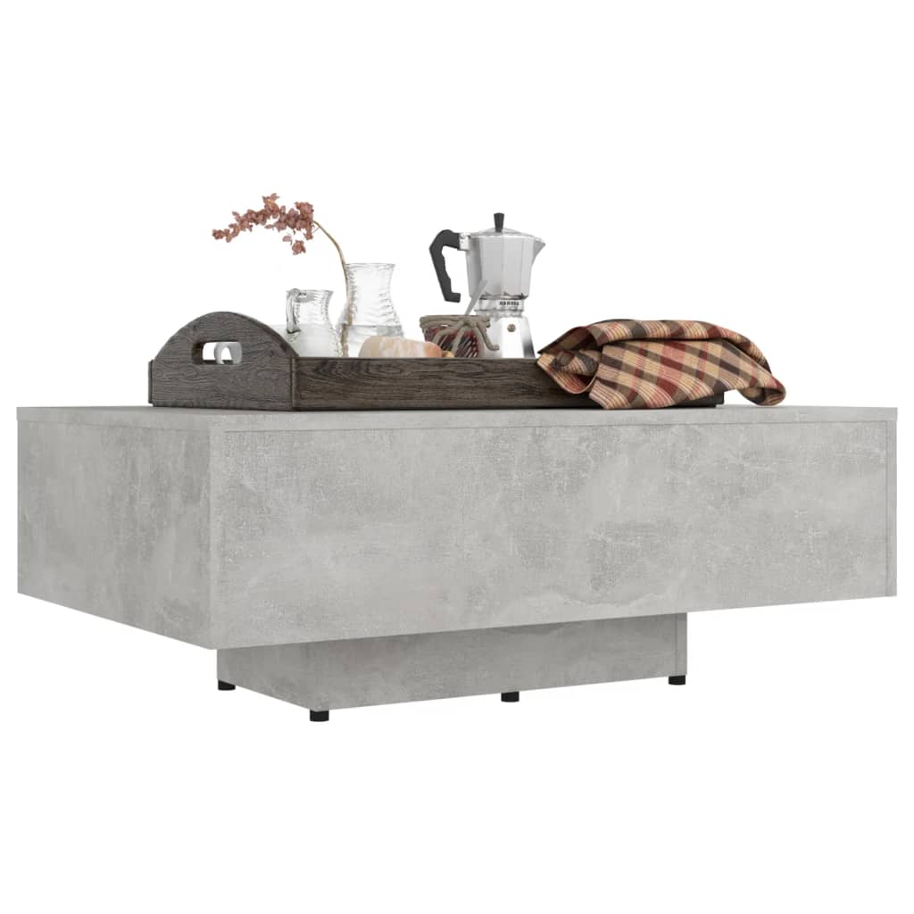 Coffee Table Concrete Grey 85x55x31 cm Engineered Wood