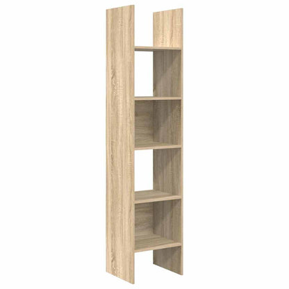 803401 vidaXL Book Cabinet Sonoma Oak 40x35x180 cm Engineered Wood
