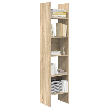 803401 vidaXL Book Cabinet Sonoma Oak 40x35x180 cm Engineered Wood