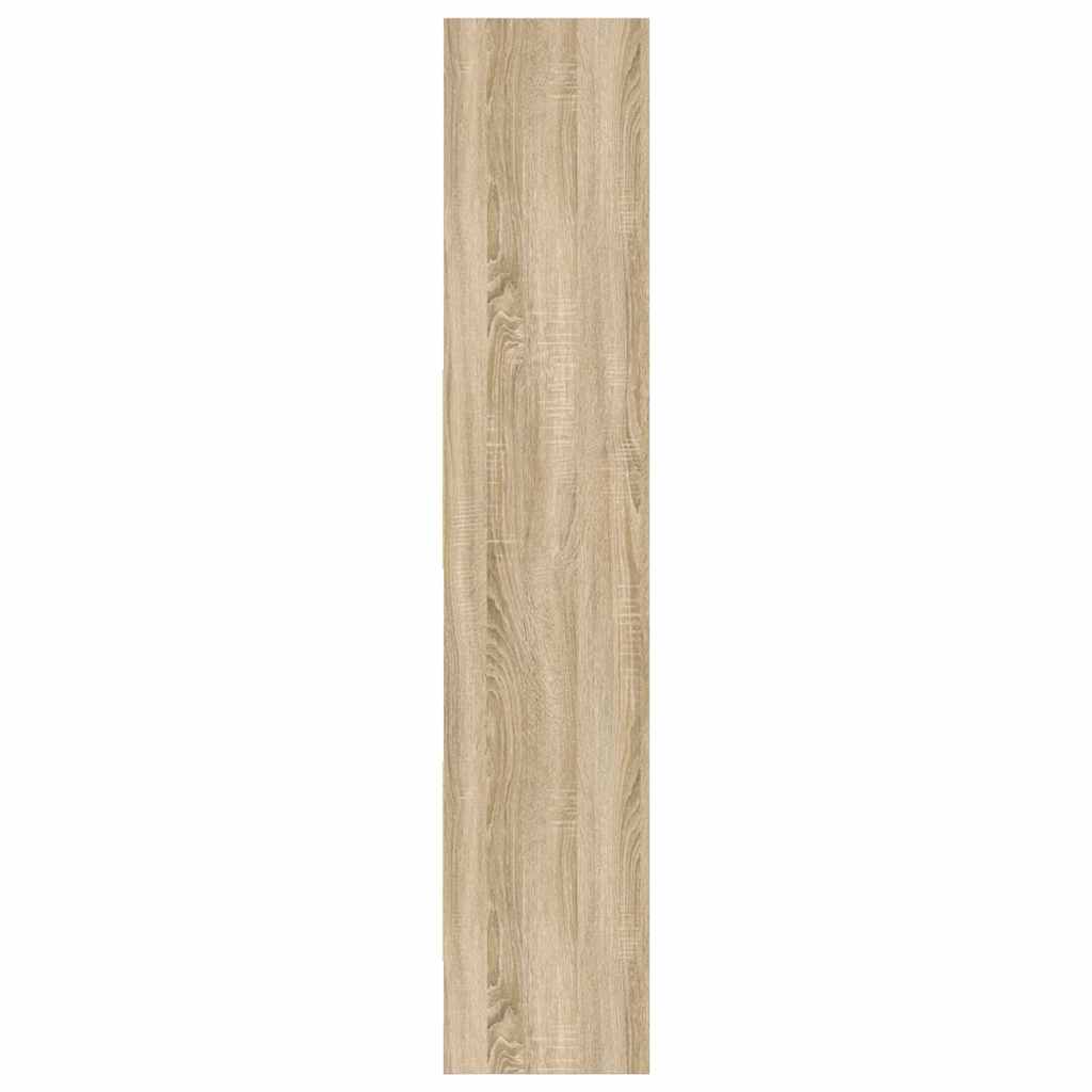 803401 vidaXL Book Cabinet Sonoma Oak 40x35x180 cm Engineered Wood