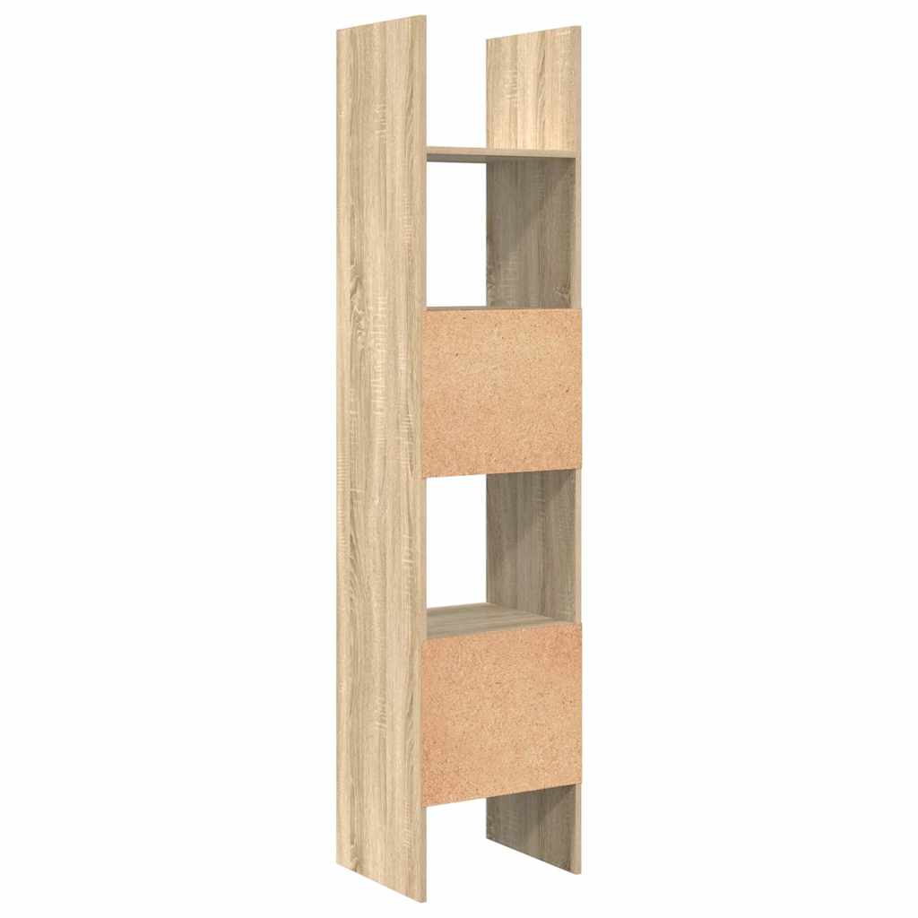 803401 vidaXL Book Cabinet Sonoma Oak 40x35x180 cm Engineered Wood
