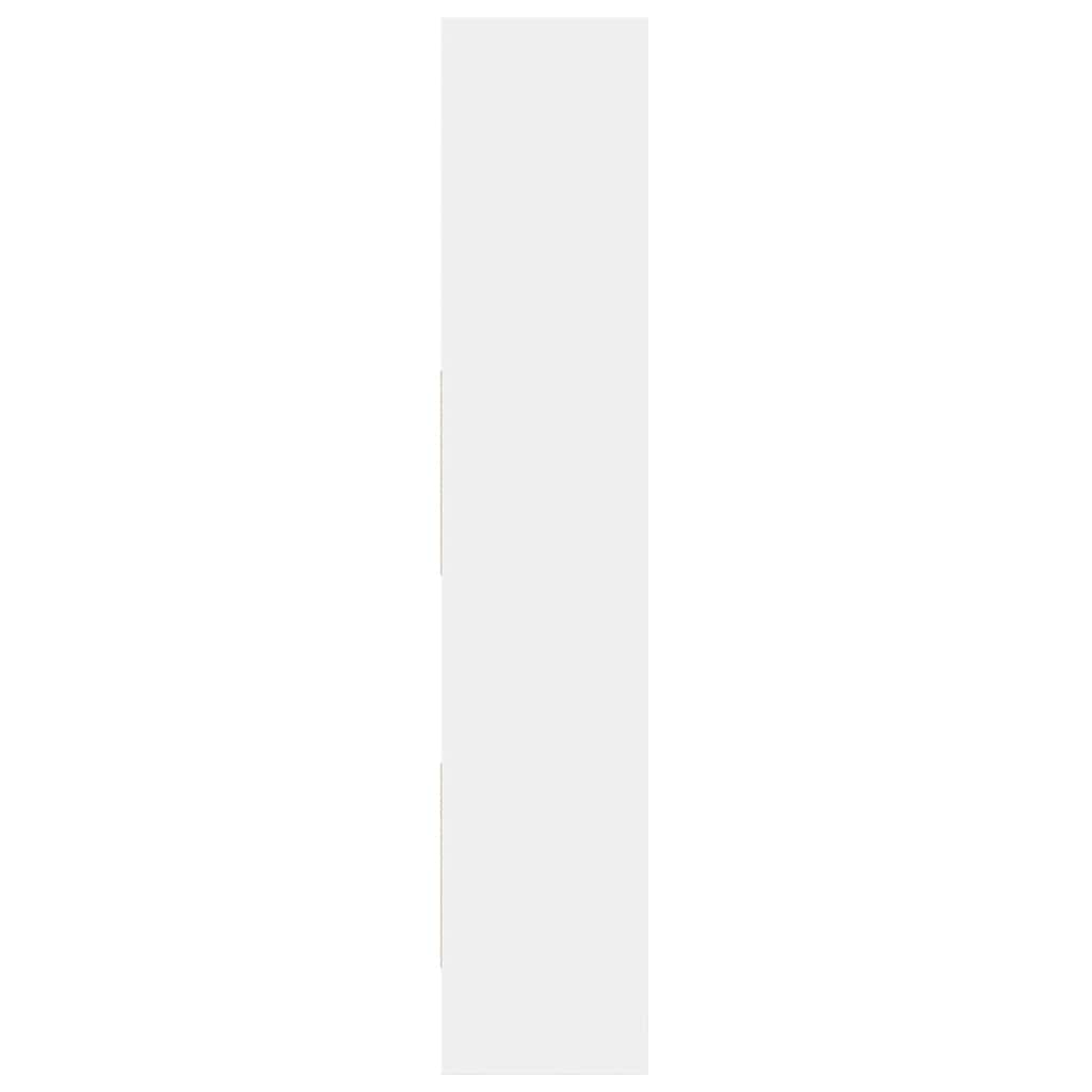 Book Cabinet White 60x35x180 cm Engineered Wood