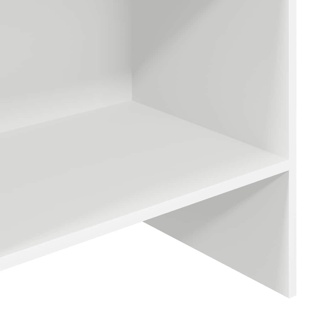 Book Cabinet White 60x35x180 cm Engineered Wood