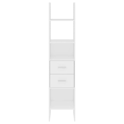 Book Cabinet White 40x35x180 cm Engineered Wood