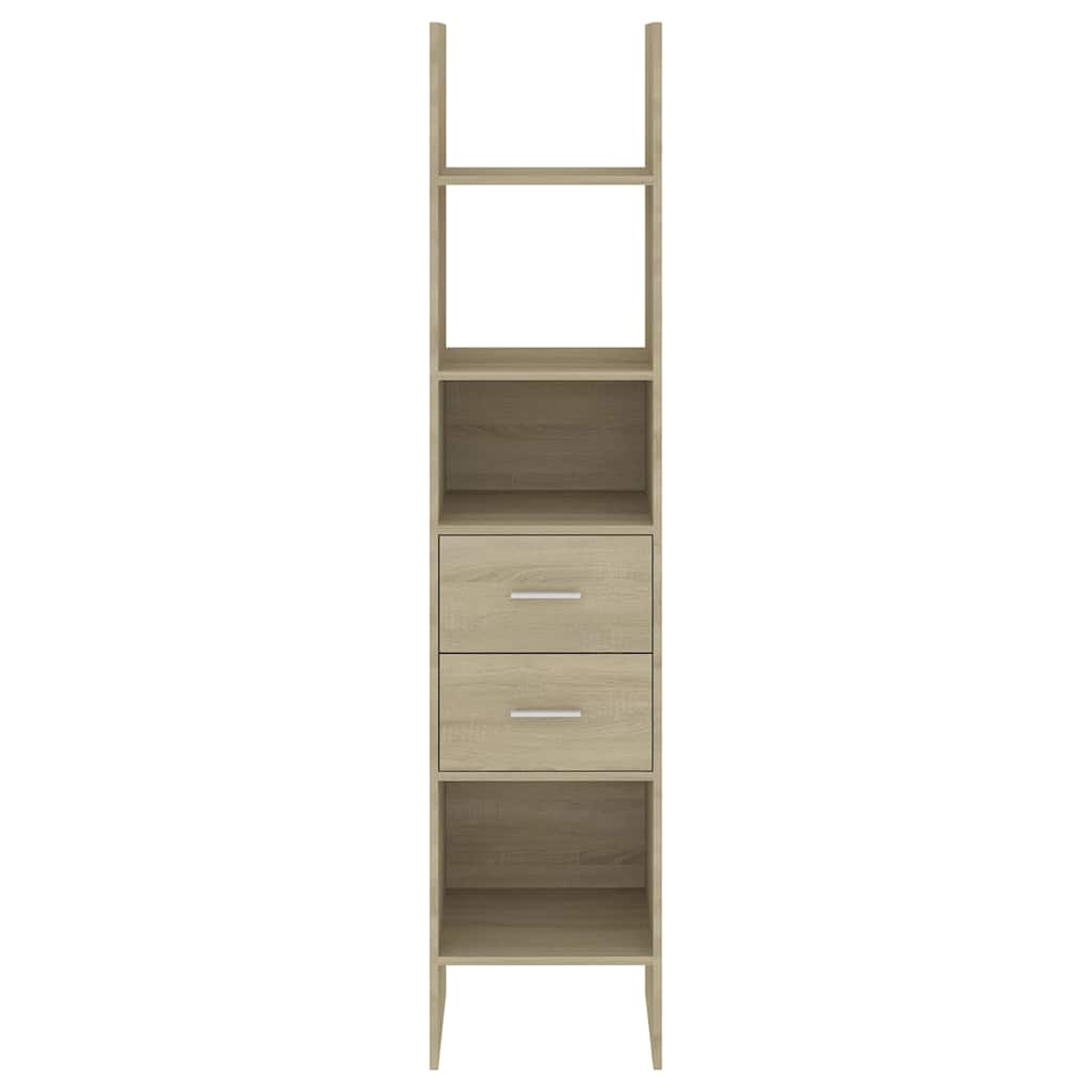 803419 vidaXL Book Cabinet Sonoma Oak 40x35x180 cm Engineered Wood