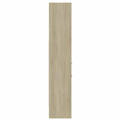 803419 vidaXL Book Cabinet Sonoma Oak 40x35x180 cm Engineered Wood