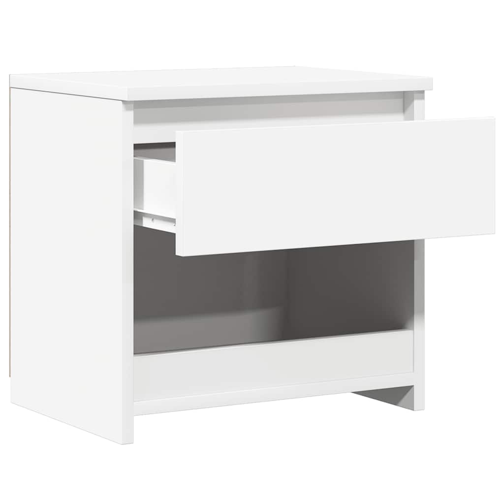 Bedside Cabinet White 40x30x39 cm Engineered Wood
