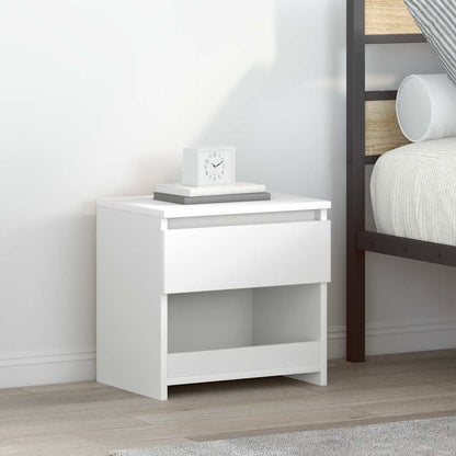 Bedside Cabinet White 40x30x39 cm Engineered Wood