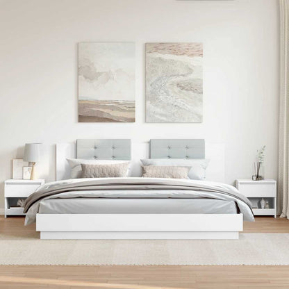 Bedside Cabinets 2 pcs White 40x30x39 cm Engineered Wood