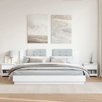 803444 vidaXL Bedside Cabinets 2 pcs White 40x30x39 cm Engineered Wood