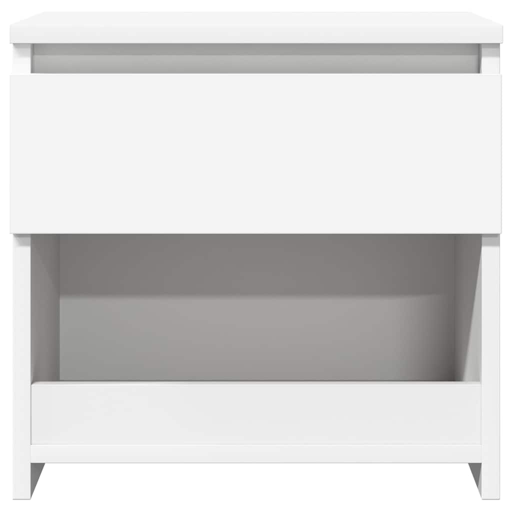 803444 vidaXL Bedside Cabinets 2 pcs White 40x30x39 cm Engineered Wood