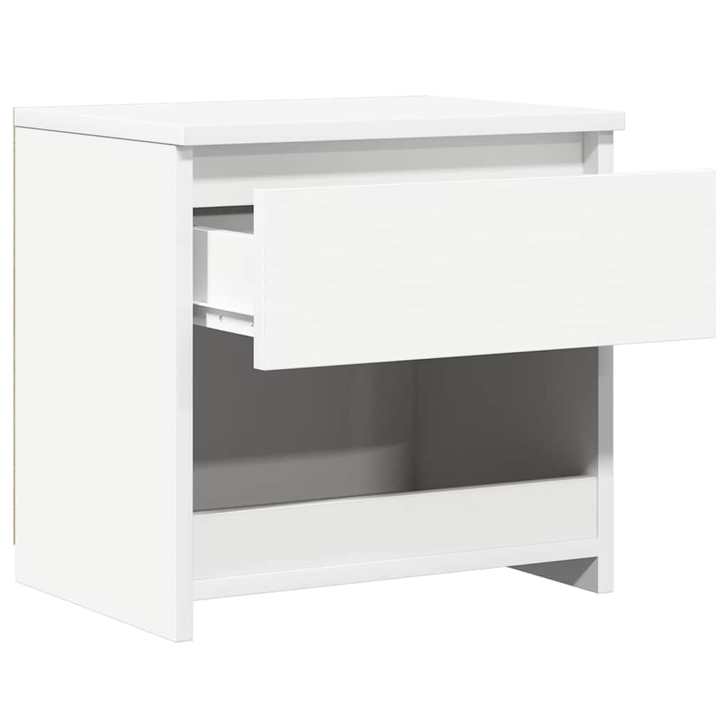 803444 vidaXL Bedside Cabinets 2 pcs White 40x30x39 cm Engineered Wood